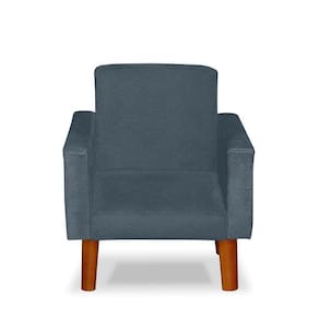 Mini Poltrona Cadeira Infantil Nina De Criança Suede Azul Turquesa