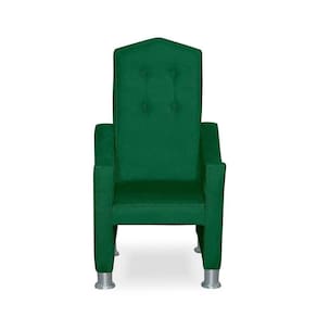Mini Cadeira Poltrona Infantil Troninho Decorativa Suede Verde
