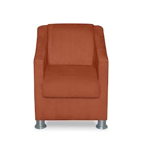 Mini Poltrona Cadeira Infantil Tilla De Criança Suede Terracota