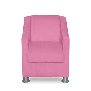 Mini Poltrona Cadeira Infantil Tilla De Criança Suede Rose