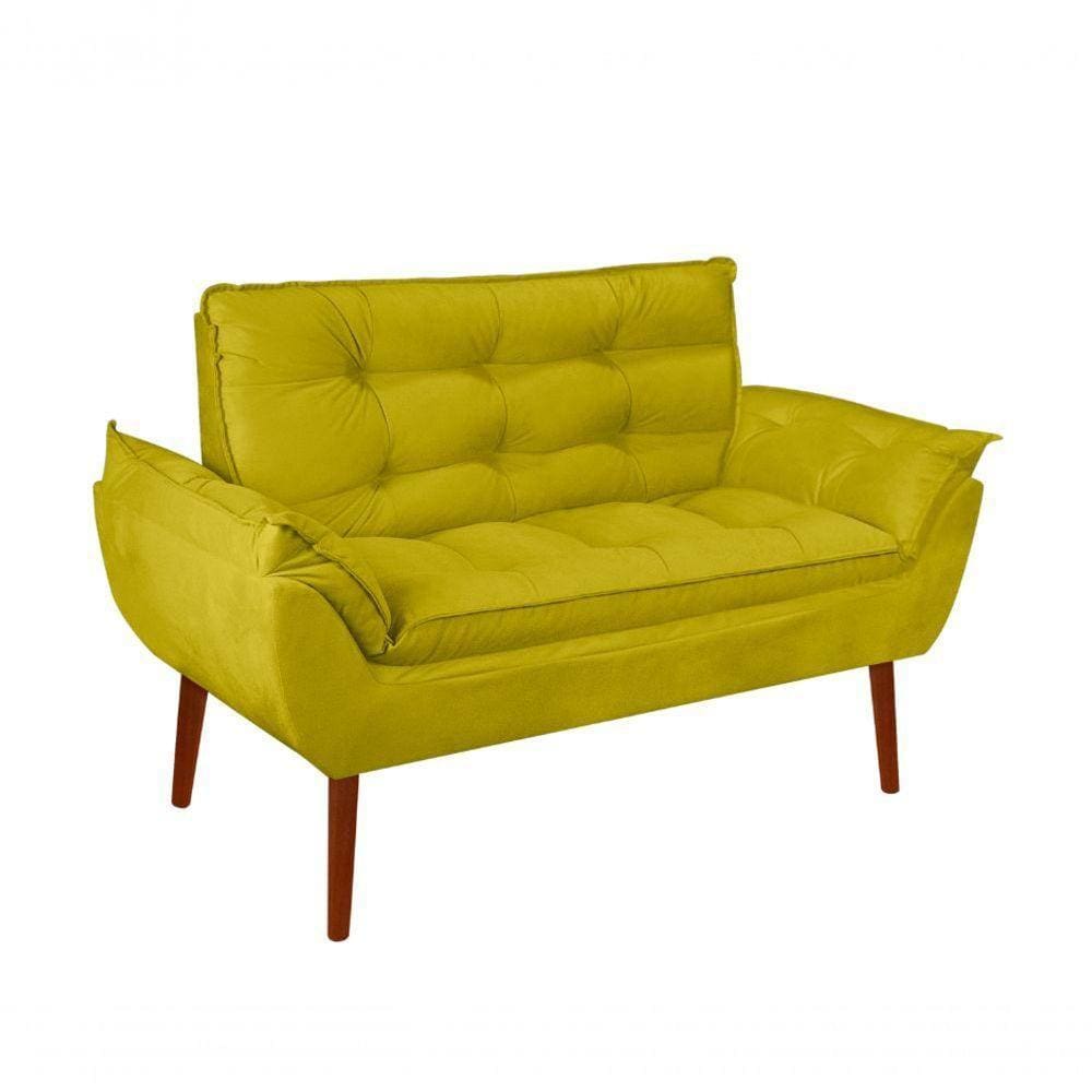 Namoradeira Opala Elegante Suede Amarelo