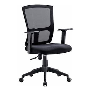 Cadeira Escritório Espuma Laminada - Base Nylon - Preta