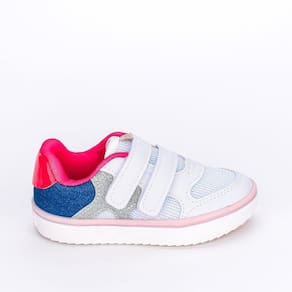 Tênis Casual Infantil Feminino Kidy Happy Branco Colorido