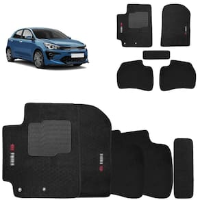 Jogo de Tapete Carpete para Kia Rio 2020 a 2023 Preto 5 Peças