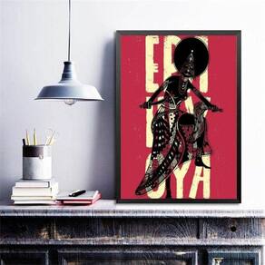 Quadro Poster Candomblé Iansã 24X18Cm - Com Vidro