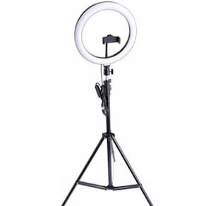 Ring Light Iluminador 10 Polegadas Com Tripé De 2,00 Metros