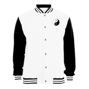 Jaqueta Colegial Moletom Masculina Feminina Yin Yang Sem Bolso