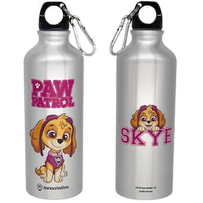 Garrafa Skye Alumínio Com Mosquetão 500ML Oficial Patrulha Canina Nickelodeon