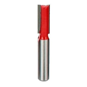 Fresa Reta 8Mm Haste 6Mm Corte Duplo Para Madeira Tupia