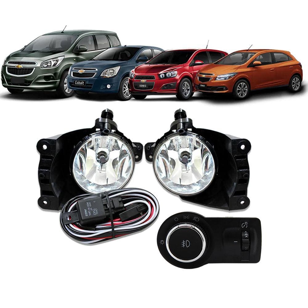 Kit Farol De Milha Neblina Chevrolet Cobalt / Spin / Novo Prisma / Onix Lt / Ltz 2013 Á 2015