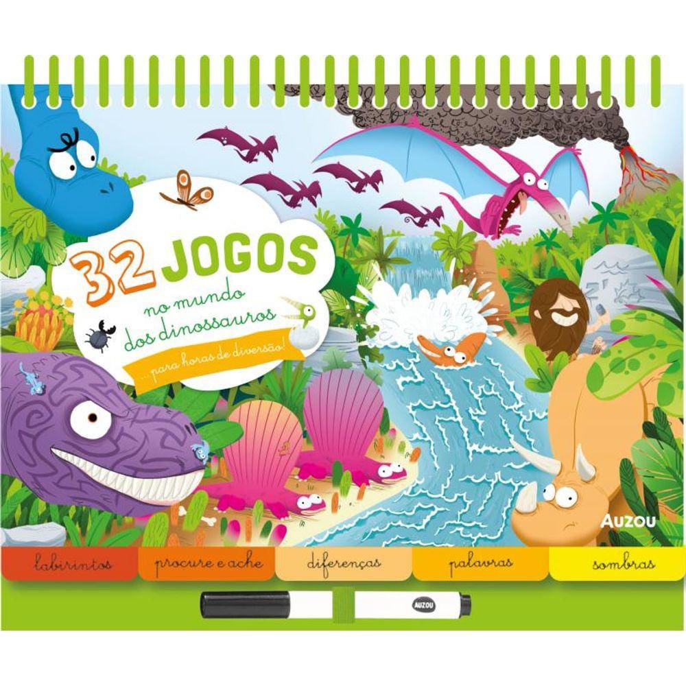 32 jogos no mundo dos dinossauros