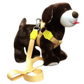 Coleira peitoral americano seda cachorro - 25mm amarelo nº 5