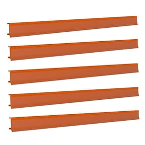 Porta Etiqueta Bandeja Gondola Fit 90 Cm Laranja Kit Com 25