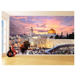 Papel De Parede 3D Religioso Jerusalém Templo 3,5M Rl105
