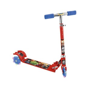 Patinete Infantil Vingadores 3 Rodas C/Led De Ferro Dobrável
