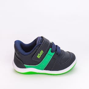 Tênis Infantil Masculino Kidy Colors Azul Marinho Verde