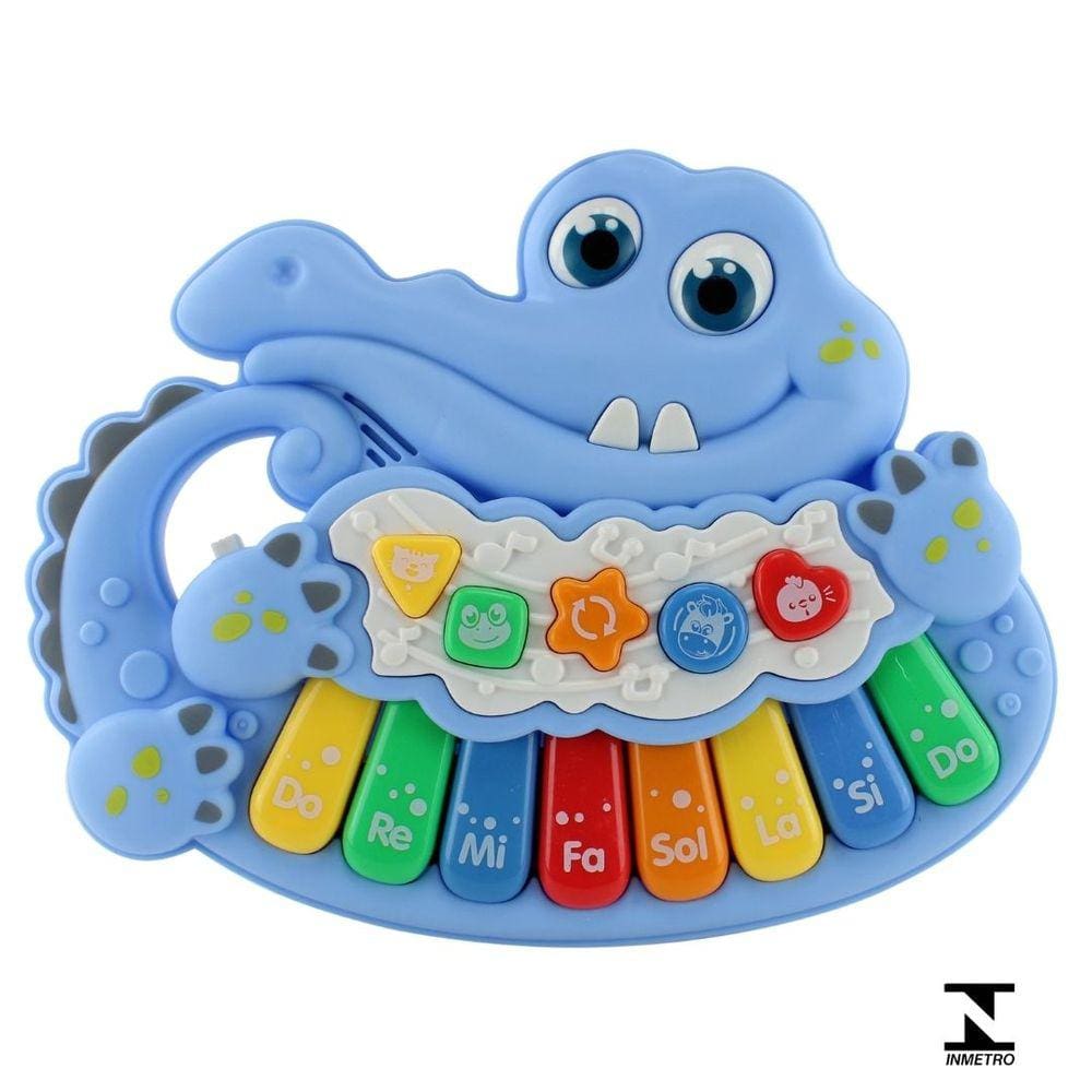 Teclado Musical Infantil Jacaré BBR