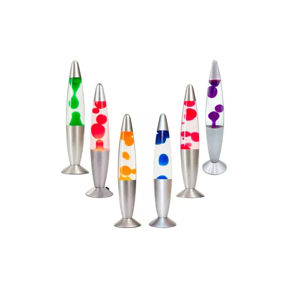 Luminária Abajur de Mesa Decorativo Retrô Lava Lamp 34CM Para Sala Quarto Escritório 220v