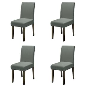 Conjunto Com 4 Cadeiras Estofada Sala de Jantar Trieste Siena Cedro / Mascavo Dobuê
