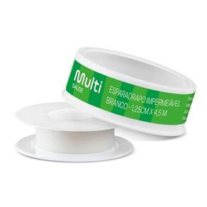 Esparadrapo Branco Alta Compressão Impermeável 1,25cm X 4,5m Multi Saúde Hc670