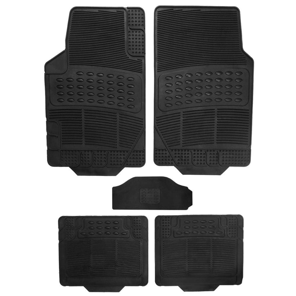 Jogo Tapete Borracha Automotivo Modelo B Tunel Universal Pto