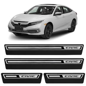 Jogo de Soleira Premium Civic 2017 a 2021 Escovada 4 Portas