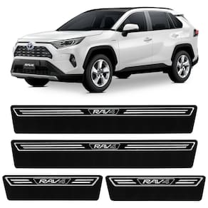 Jogo de Soleira Premium Rav4 2017 a 2022 Elegance 4 Portas
