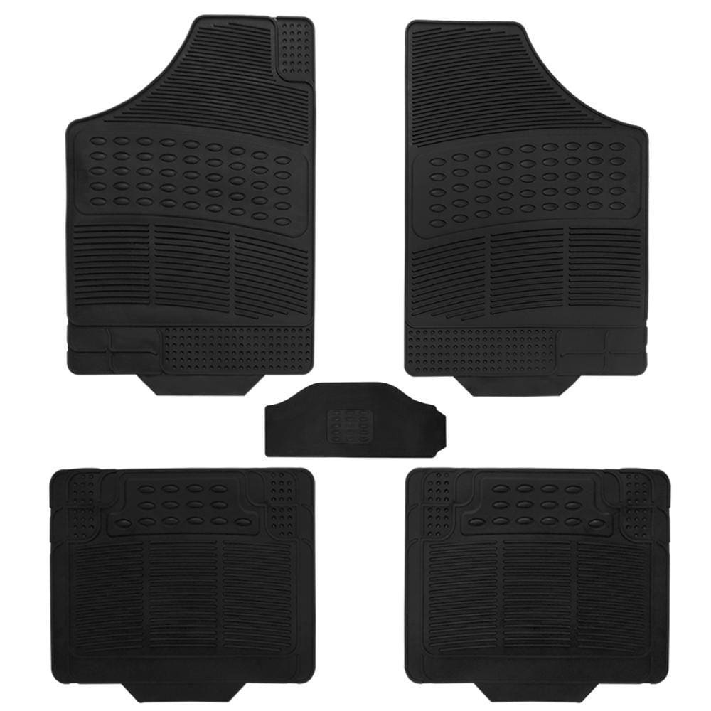 Jogo Tapete Borracha Automotivo Modelo A Tunel Universal Pto