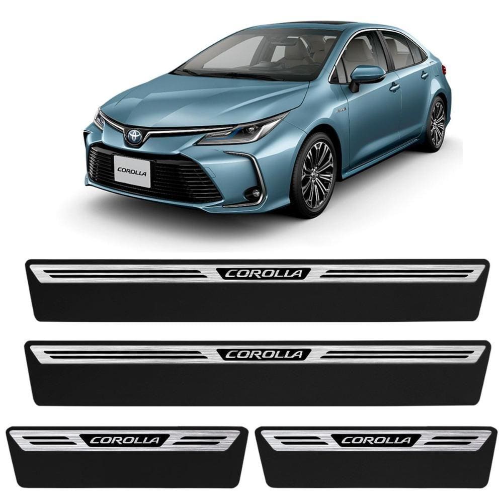 Jogo Soleira Premium Corolla 2020 a 2023 Escovada 4 Portas