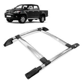 Rack De Teto Bagageiro Hilux 2005 a 2015 Cromado Tubolar