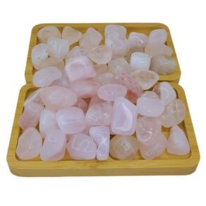 Quartzo Rosa Pedra Rolada 1 Kg Semi Preciosa Pedra do Amor