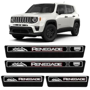 Soleira Premium Jeep Renegade 2016 a 2023 Elegance 4 Portas