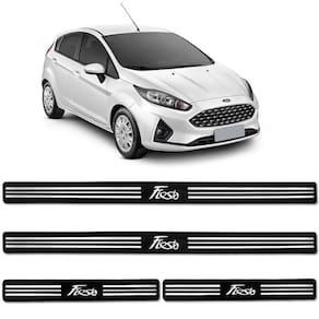 Soleira Resinada New Fiesta 2012 a 2019 Preto Alto Brilho