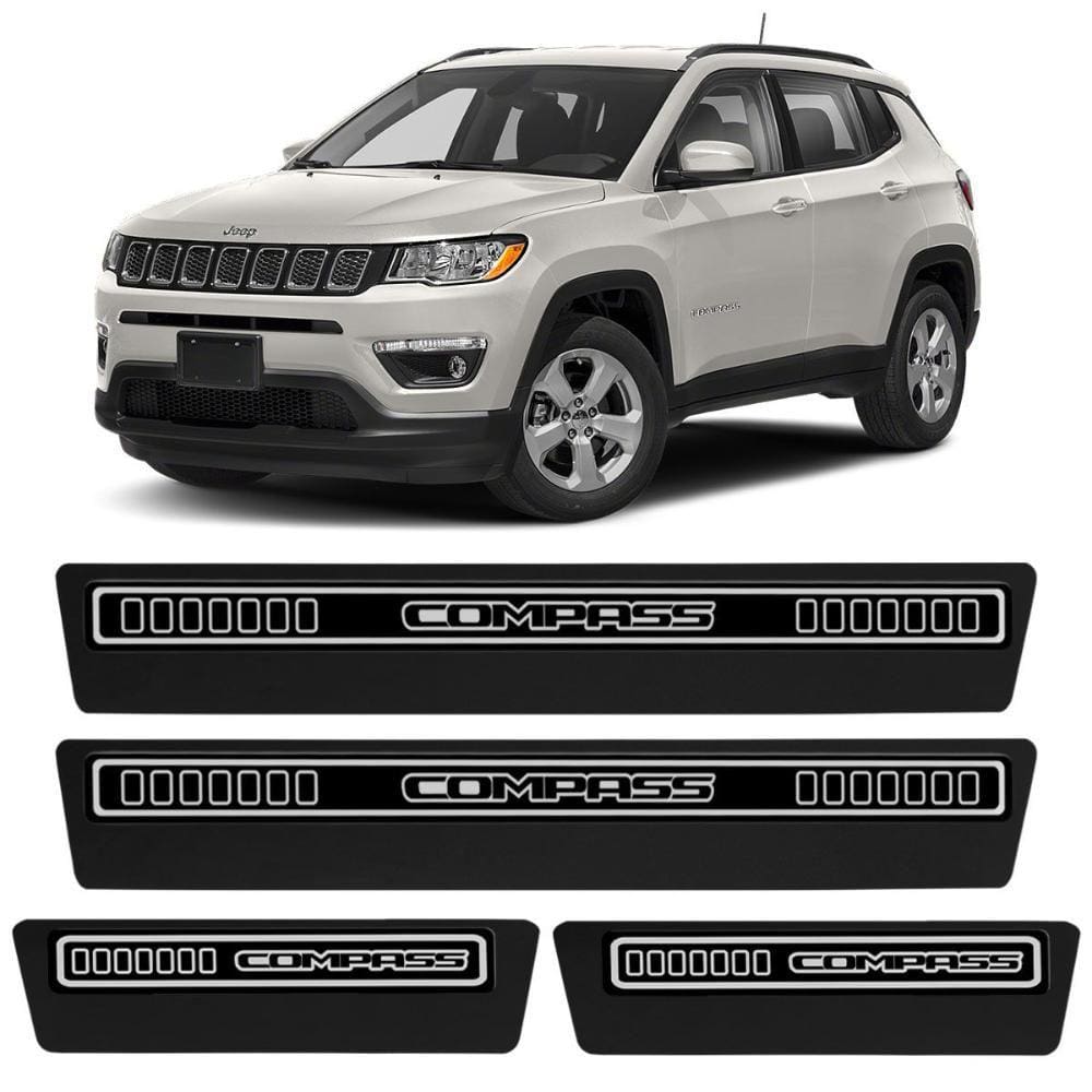 Soleira Premium Jeep C/pass 2012 a 2020 Elegance 4 Portas