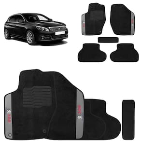Jogo De Tapetes Carpete Peugeot 308 2012 a 2019 Preto 5 Peças