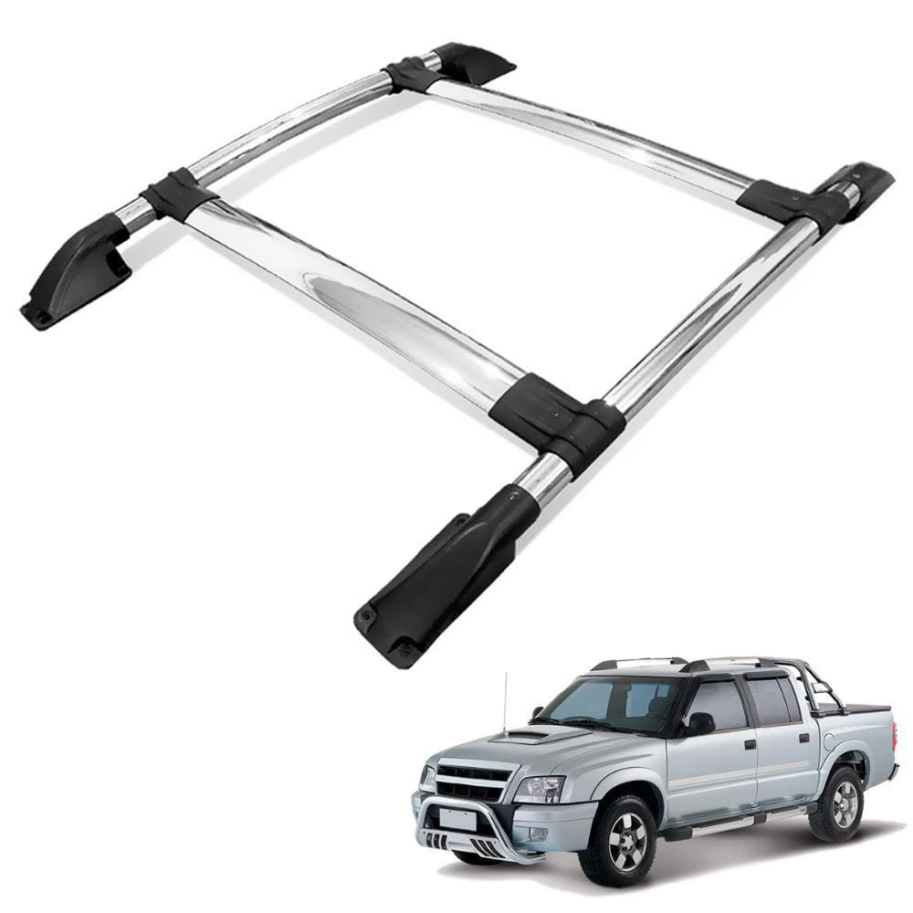 Rack Bagageiro Teto S10 1995 a 2011 Tubolar Cromado