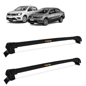 Rack De Teto Gol Voyage G5 G6 2008 a 2023 Alumínio Preto