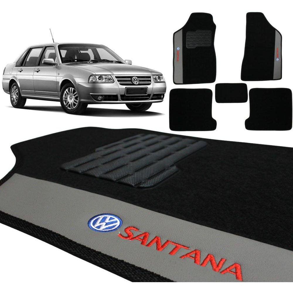 Tapete Carpete Volkswagen Santana 1992 2002 Pto Bordado 5