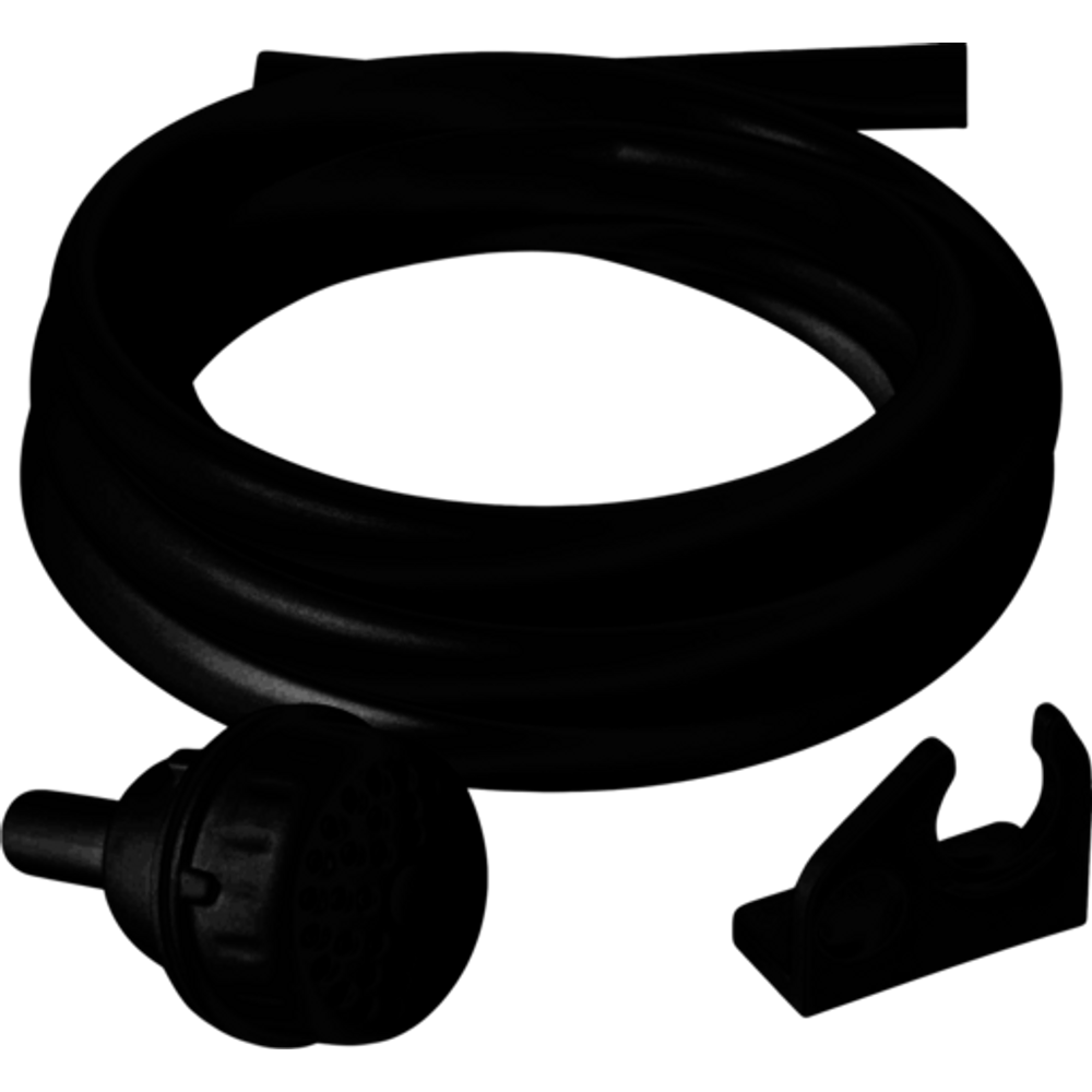 Chuveirinho com mangueira 2,10m e suporte preto T1034 Sintex