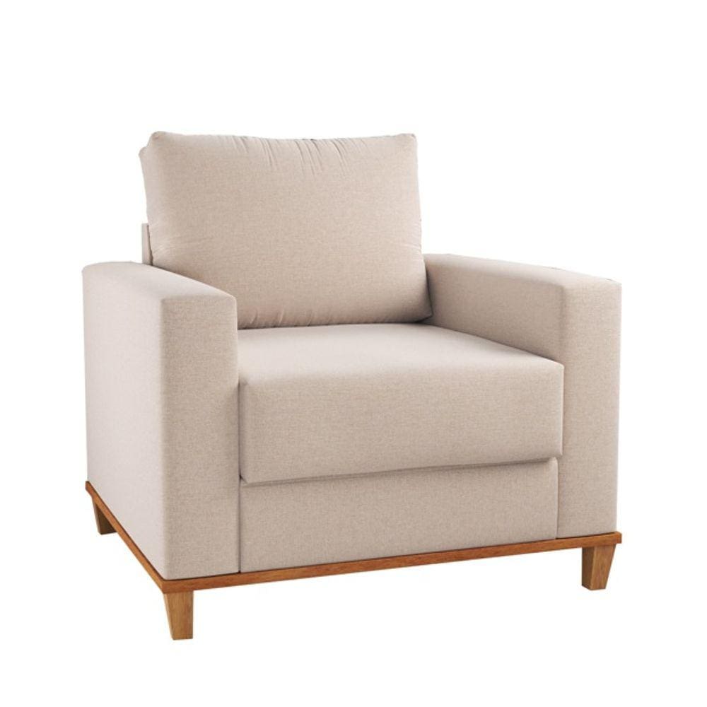 Poltrona Viero Prada Linho Bronze