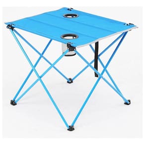 Mesa Dobrável Poliéster C/ Suporte 51x61x53cm Camping Praia