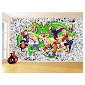 Papel De Parede Dragon Ball Goku Vegeta Anime 3,5M Dbz118