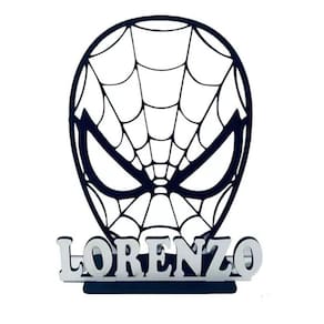 15 Centro De Mesa Homem Aranha- Spider Man Em Mdf Preto
