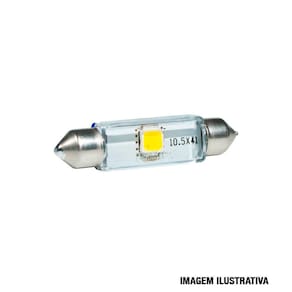Lampada Torpedo p/ Caminhão - Led 43mm 24V 6000K - PHILIPS - 24946LED