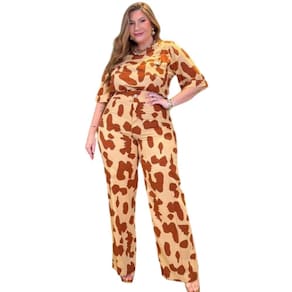 Conjunto Plus Size Estampado Martigale