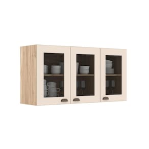 Armário Aereo 120 Cm Co11301 Veneza Carvalho Oak Cristalo Decibal