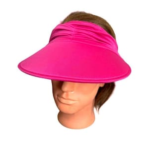 Viseira Turbante Rosa Feminina Com Elástico Ajustável