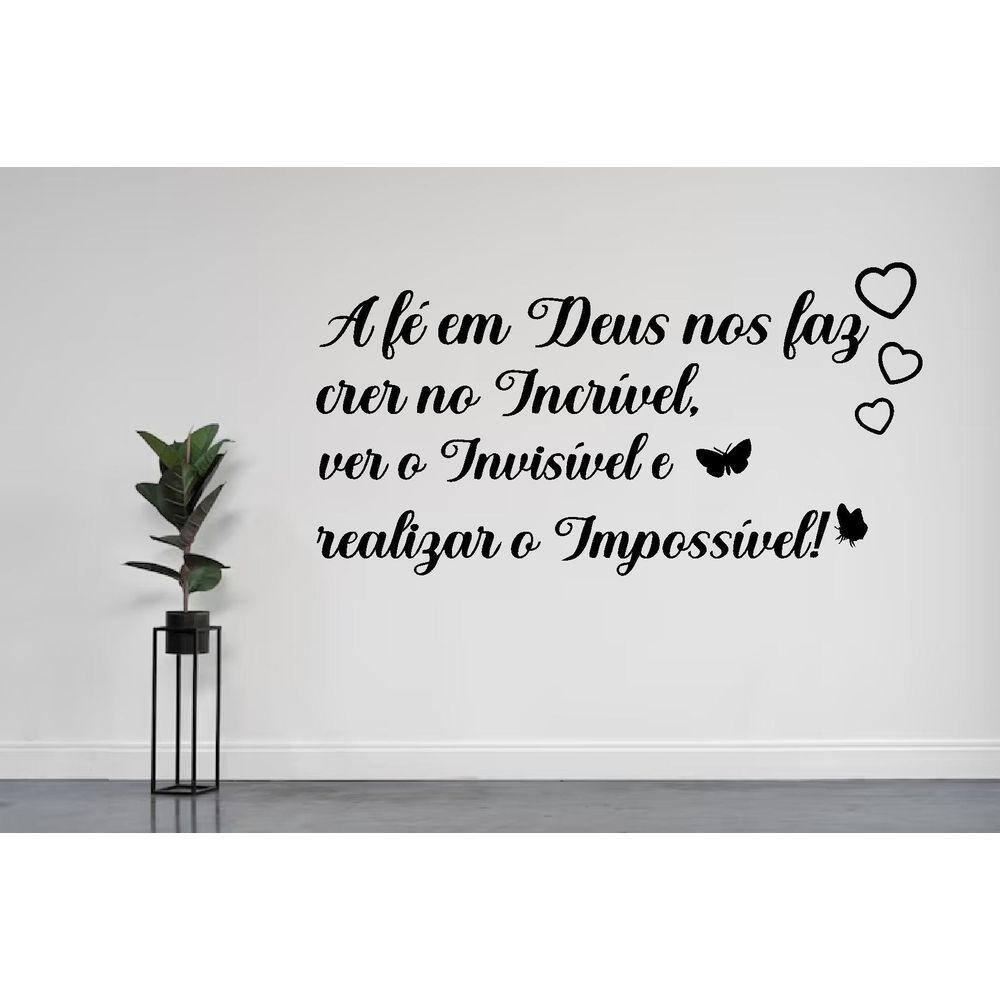 Adesivo De Parede Fé Em Deus