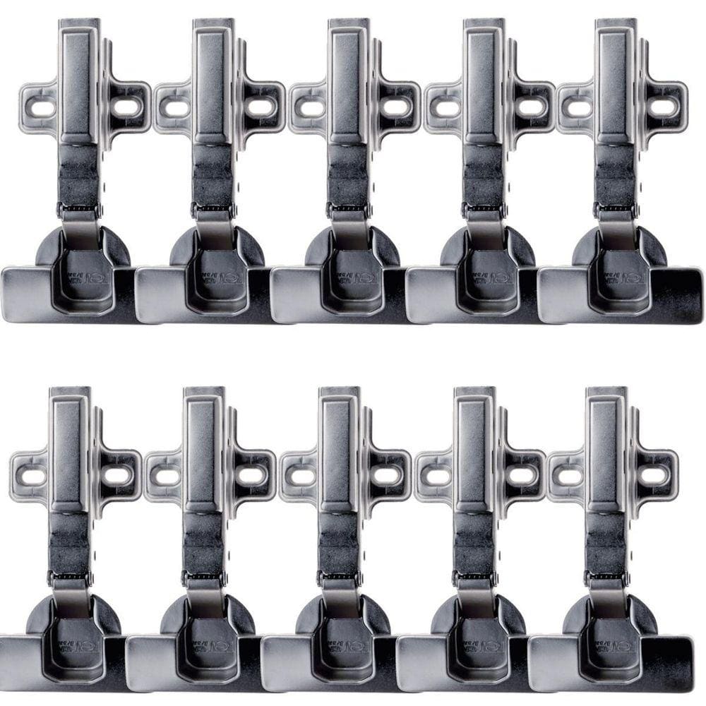 Kit 10 Dobradiça Para Moveis 105º Reta Click Slow Capa Fgv