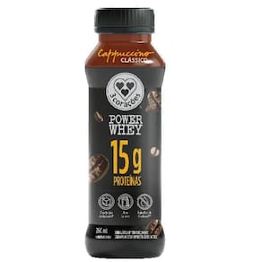 Kit Com 12Un Cappuccino Power Whey 3 Corações 260Ml